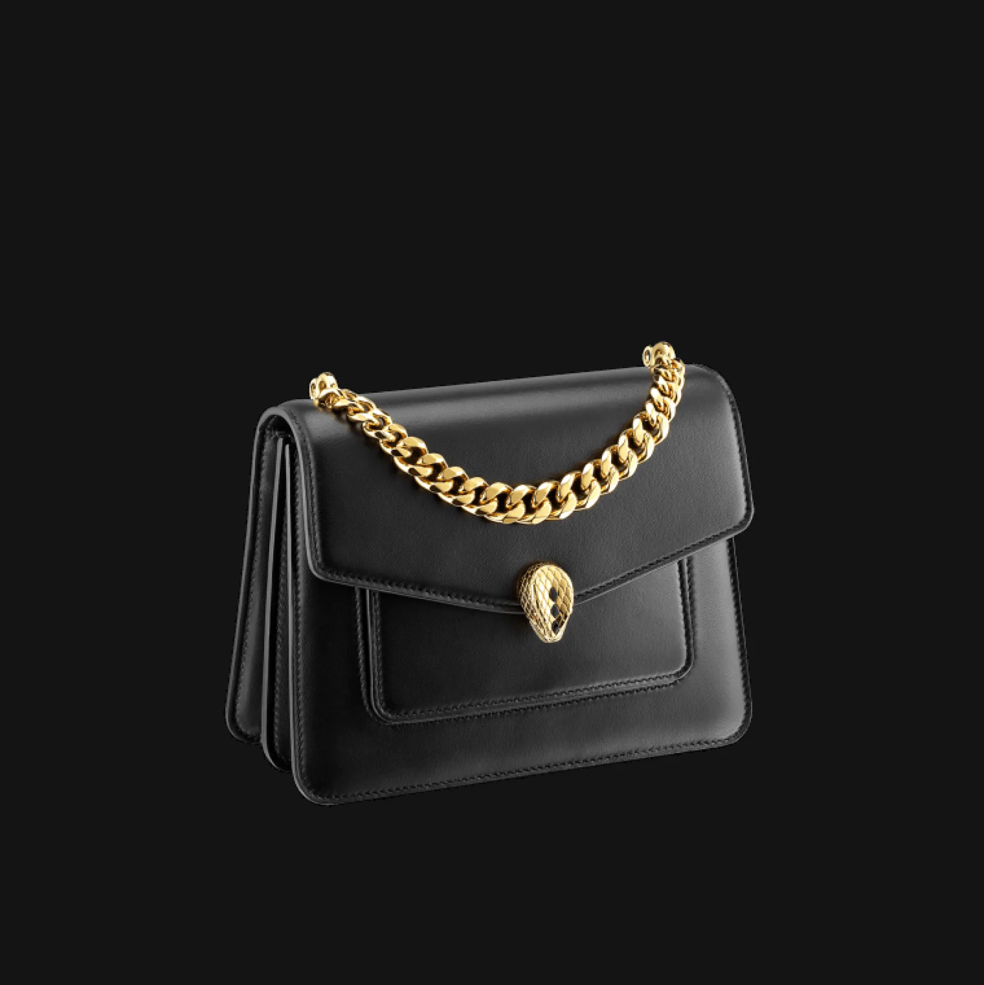 BVLGARI Serpenti Forever Maxi Chain Crossbody Bag Flash Sale