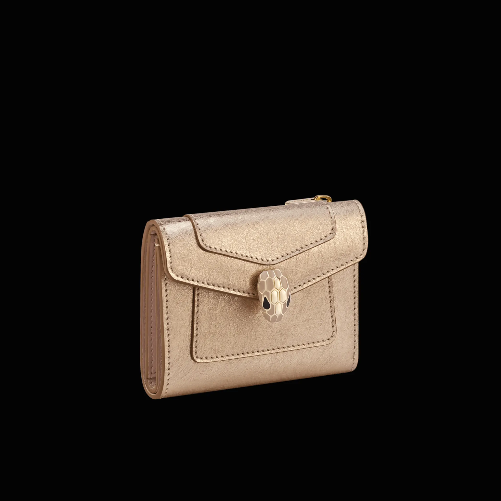 BVLGARI Serpenti Forever Trifold Wallet Cheap