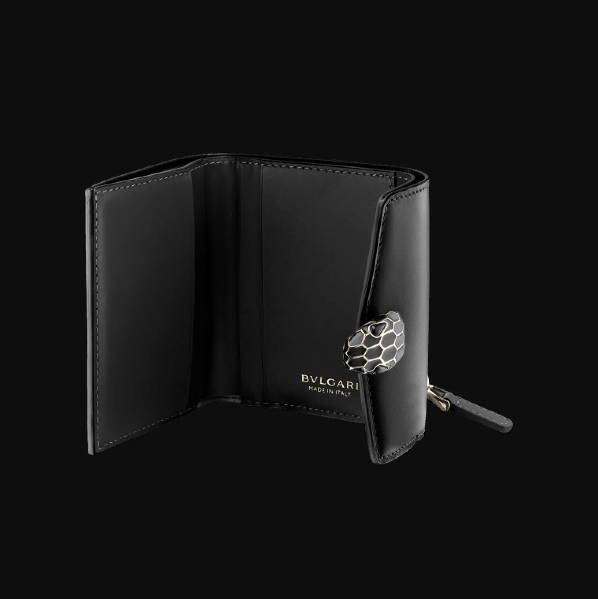 BVLGARI Serpenti Forever Trifold Wallet Cheap