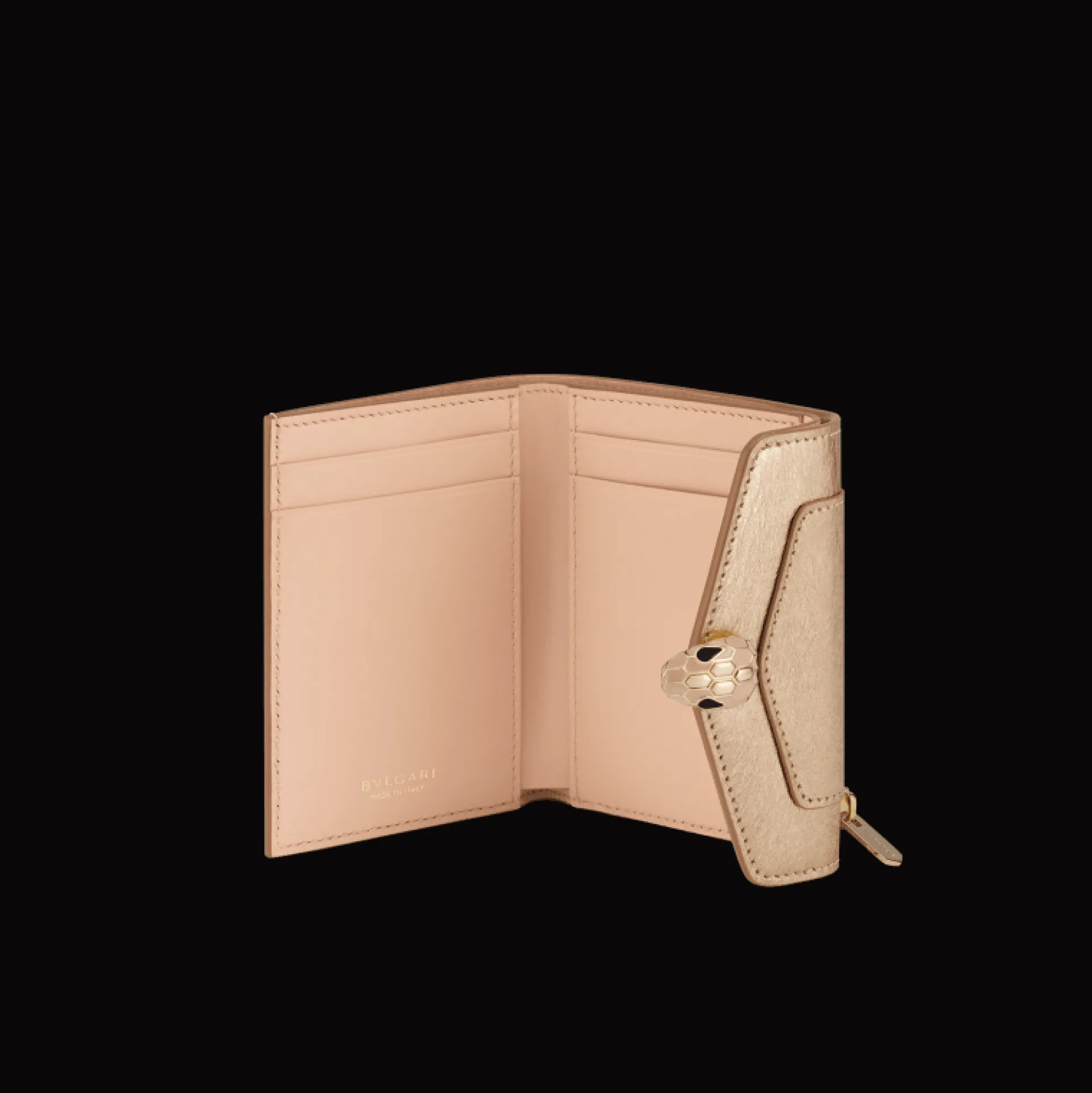 BVLGARI Serpenti Forever Trifold Wallet Cheap
